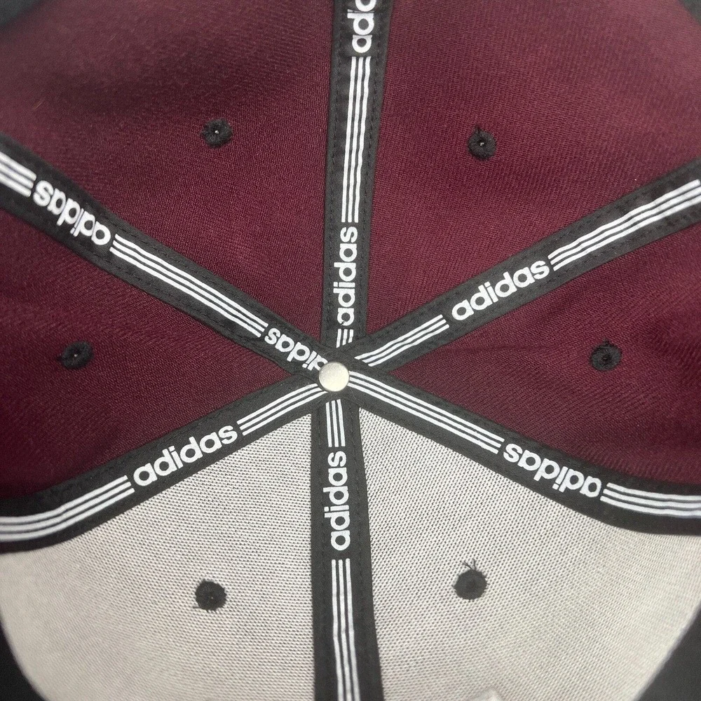 Mississippi‎ State Bulldogs Hat Red Gray One Size Adidas Flex Cap NCAA Football